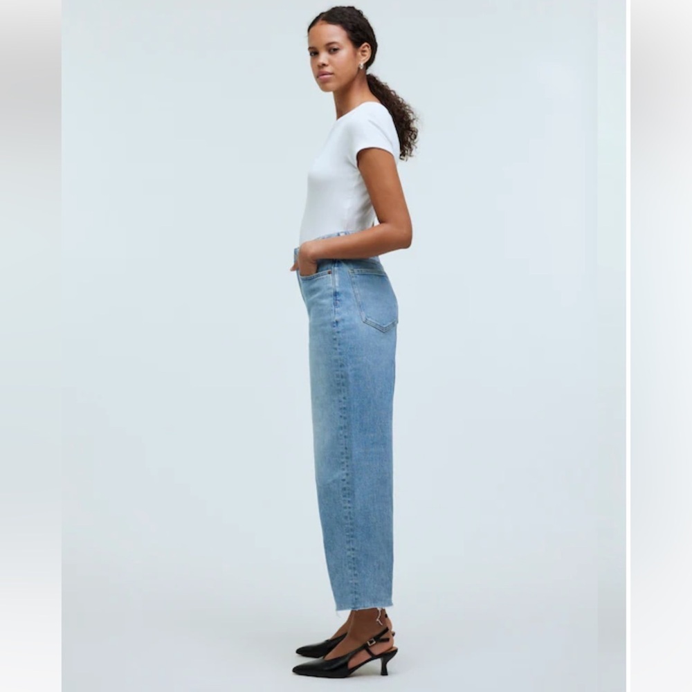 MADEWELL The Curvy Perfect Vintage Wide-Leg Crop Jean NWT Size 25P - Picture 5 of 14